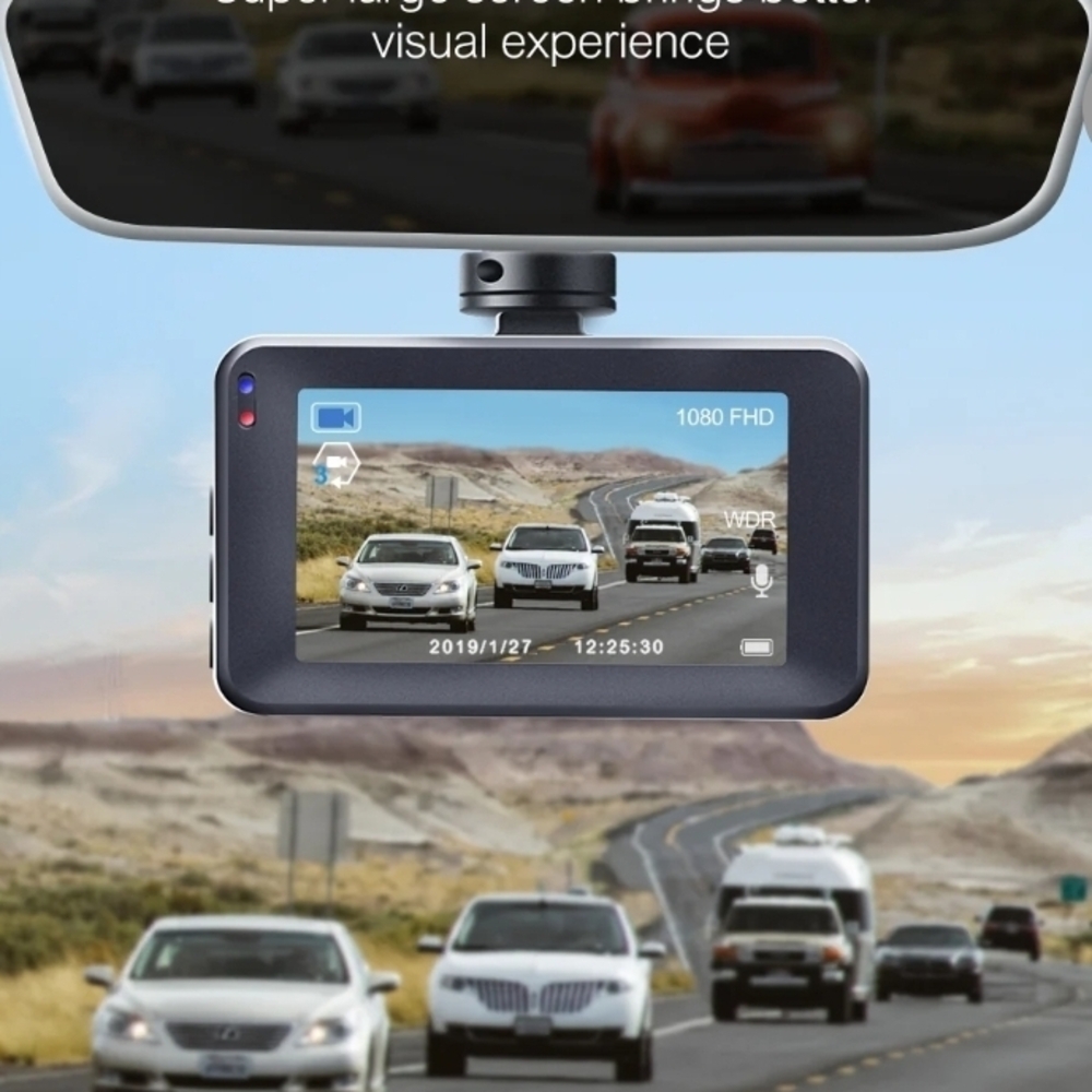 Car Dash Camera - Black